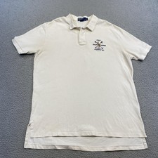 Polo Ralph Lauren Polo Shirt Mens XL White RLPC Pique Crest Embroidered 1967