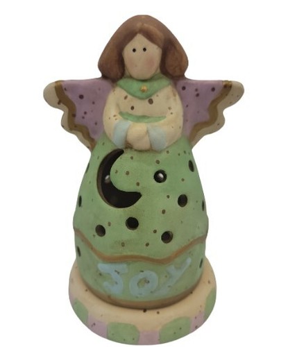 Midwest of Cannon Falls Joy, Angel, Ceramic Fairy Tea Light Candle Holder 5.25in - 第 1/14 張圖片