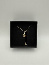 Heart Necklace Gem Heart Necklace 14k Gold Plated Pendant Necklace