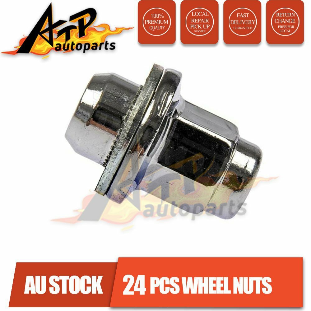 For Mitsubishi Triton 24PCS Chrome Wheel Nuts 12mm x1.5 Alloy Wheels eBay