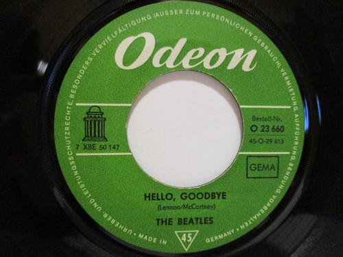 THE BEATLES 7" : HELLO, GOOD BYE / I AM THE WALRUS = 12/1967 mint- - Bild 3 von 6