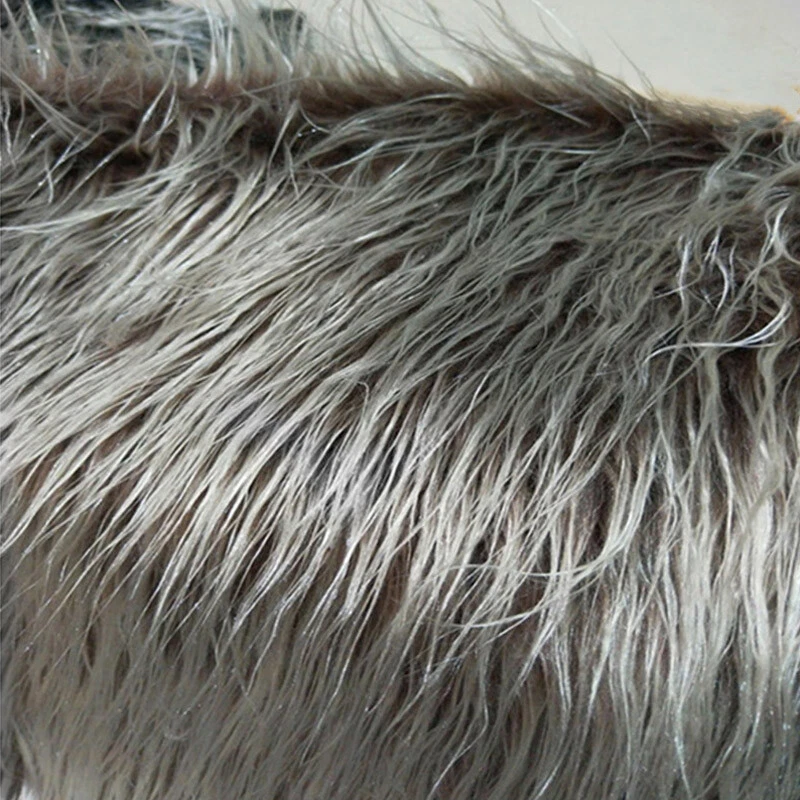 Long Faux Fur Plush Fabric Clothing Sewing Home Room Sofa Decor Craft DIY Supply - Image 2 of 4