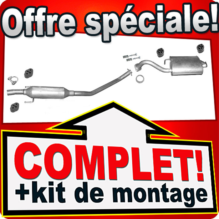 Silencieux d'échappement pour Toyota Corolla E12 et Verso 1.4 1.6