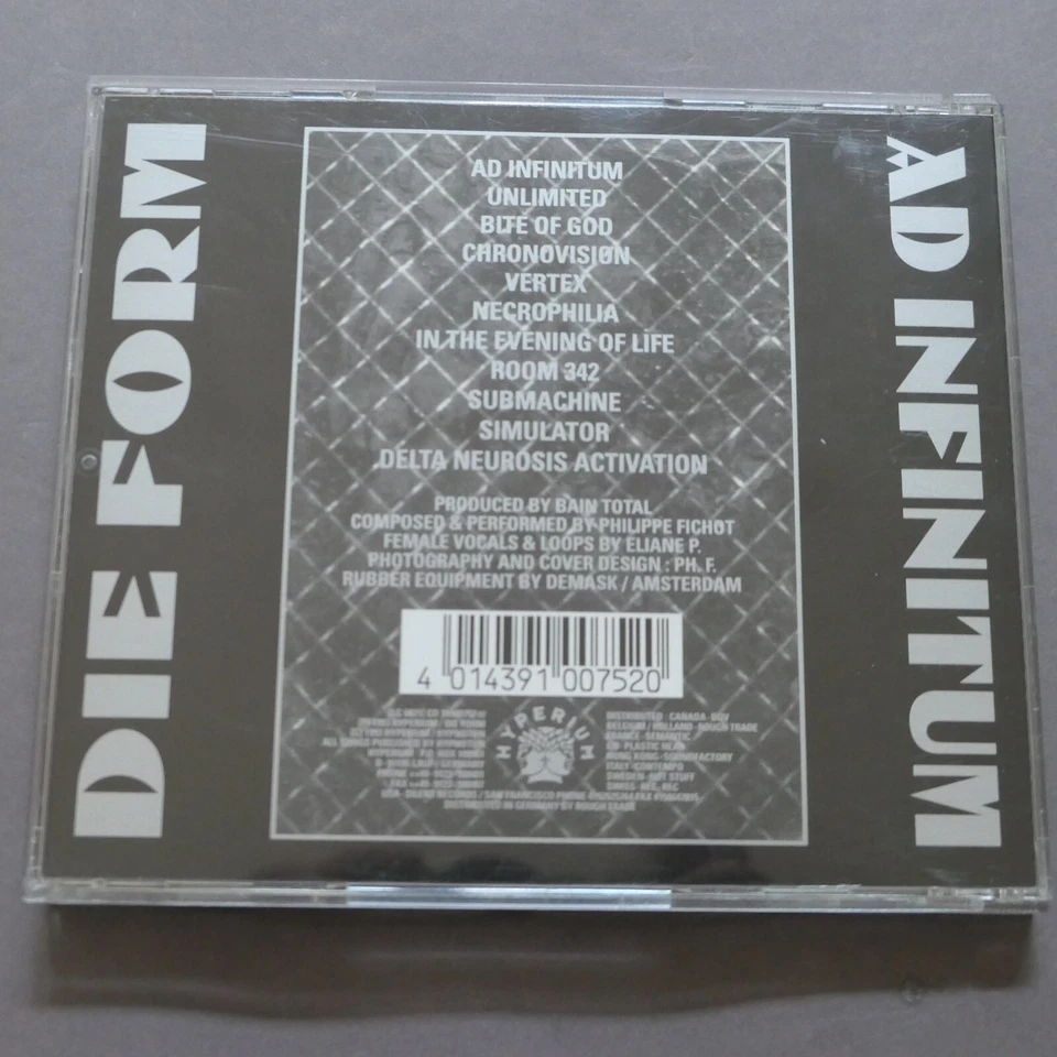 DIE FORM– AD INFINITUM CD 1st edition 1993 Hyperium Records 39100752 42 CD MINT - Bild 3 von 4