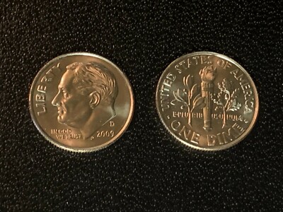 2009-D Denver Mint Roosevelt (Two Dimes) BU from Original Bank Roll