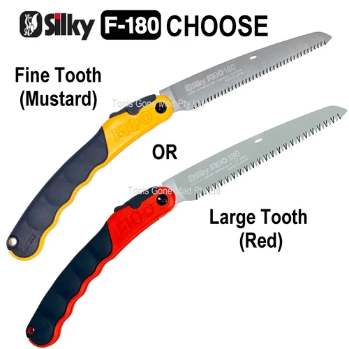 Silky Japanese F180 FINE / LARGE TOOTH Folding Pruning Camping Survival Hand Saw