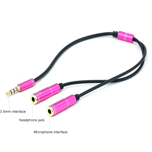 3.5mm Audio Splitter Cable For Computer Laptop Jack 3.5 Mm 1 Male To 2 Female - Afbeelding 5 van 16