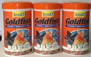 Pack Of 3 Tetra Goldfish Vitamin C Enriched Fish Food