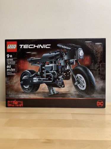 LEGO TECHNIC 42155: Batman – fabrycznie zapieczętowany czarny zestaw motocyklowy Batcycle - Zdjęcie 1 z 2
