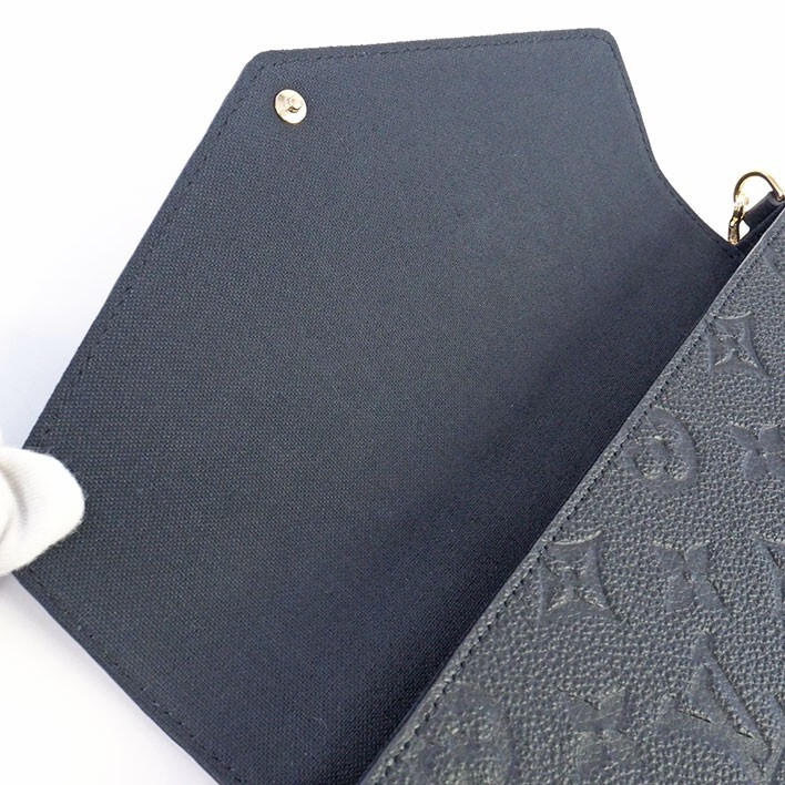 Auth Louis Vuitton M82477 Felicie Pochette Handbag Black Monogram  