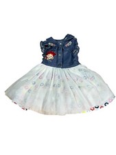 Toy Story Disney Bebé Jessie Vestido Bordado Denim Chaleco Tul Falda 12-18m