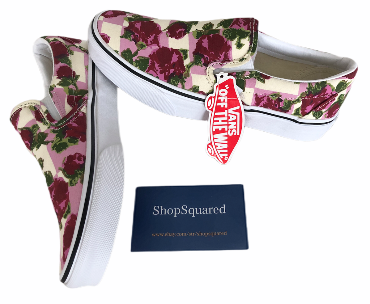 vans slip on cap floral
