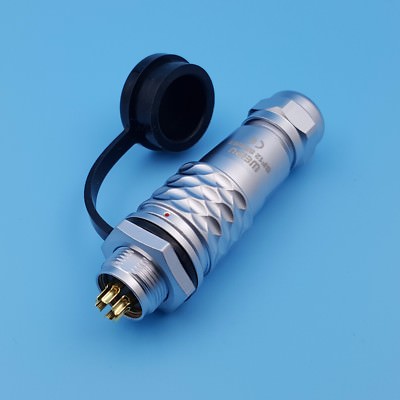 Weipu SF12 Metal 6 Pin Waterproof IP67 Push-Pull Cable Aviation Plug Connector
