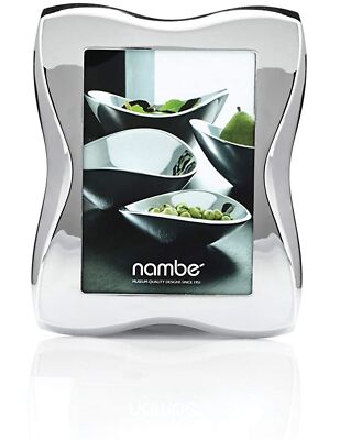 Nambe Bella Collection Picture Frame, Holds One 5'' x 7'' Photo - Silver