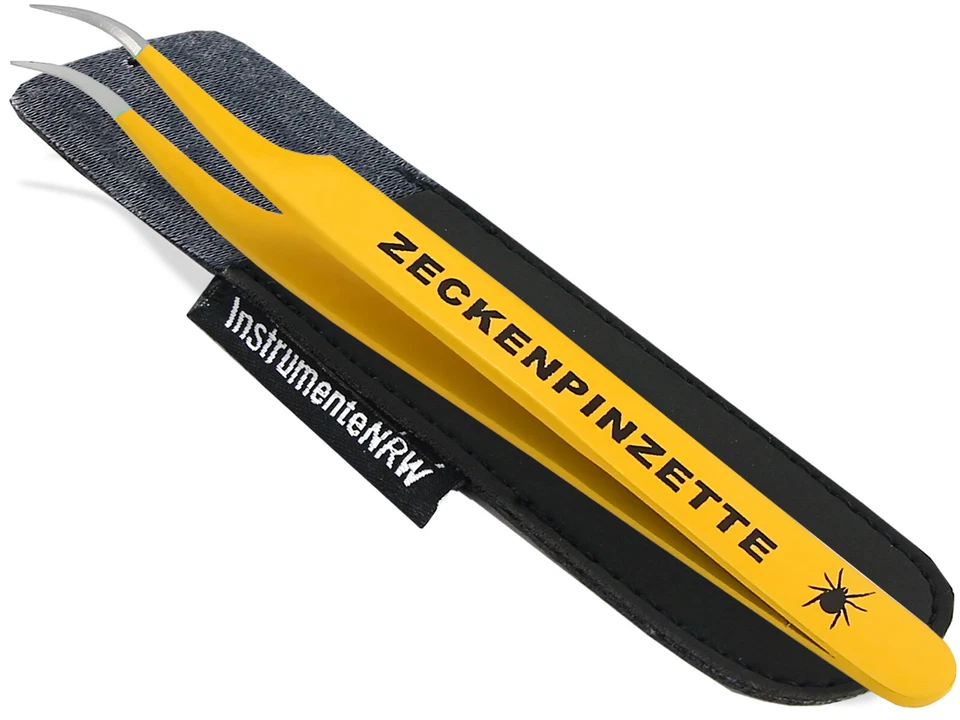 Zeckenpinzette Zeckenzange Edelstahl Zecken Pinzette Hunde Katzen - Bild 2 von 4