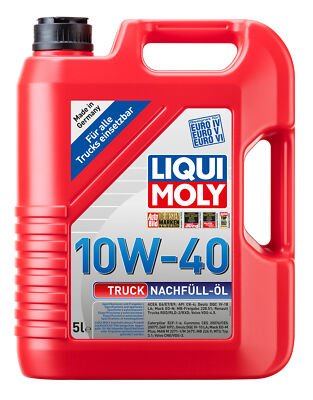 LIQUI MOLY LM Truck-Nachfüll-Öl 10 W-40 4606 Kanister Kunststoff 5l
