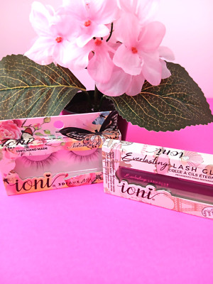 IONI 3D NATURAL LITE WISPY EYELASHES , Glue Included- Super Cute!