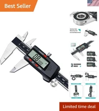 Accurate 6Inch Digital Caliper with Auto-Off Display and Fraction Conversion