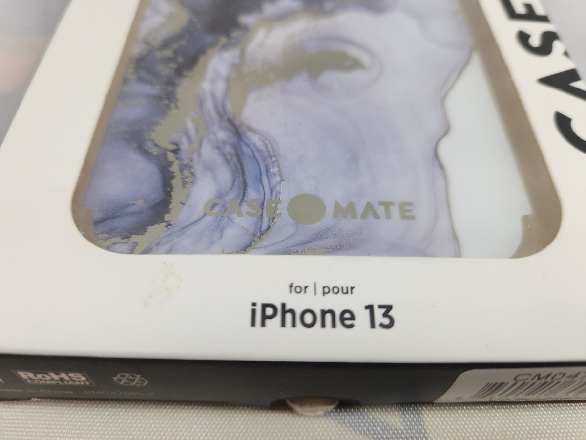 Case-Mate CM047504 Apple iPhone 13 Tough Prints Case Navy Marble