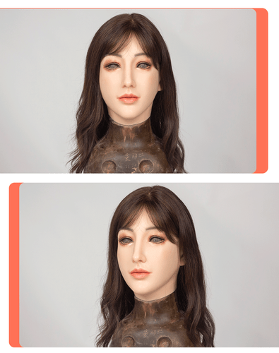 Realistische Silikon weibliche Kopfmaske Crossdresser Gesichtsmaske für Frauen für Cosplay - Bild 5 von 22