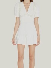 $495 Loveshackfancy Women's Ivory Jonnie Mini Dress Size 0