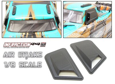 Window Air Intake Cooling Scoop for Arrma Infraction 3s BLX & Mega 1/8 ...