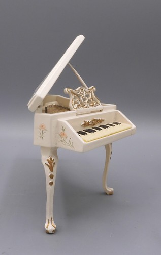 Vintage Hand Painted Bespaq Grand Piano Dollhouse Miniature 1:12 - Picture 6 of 23