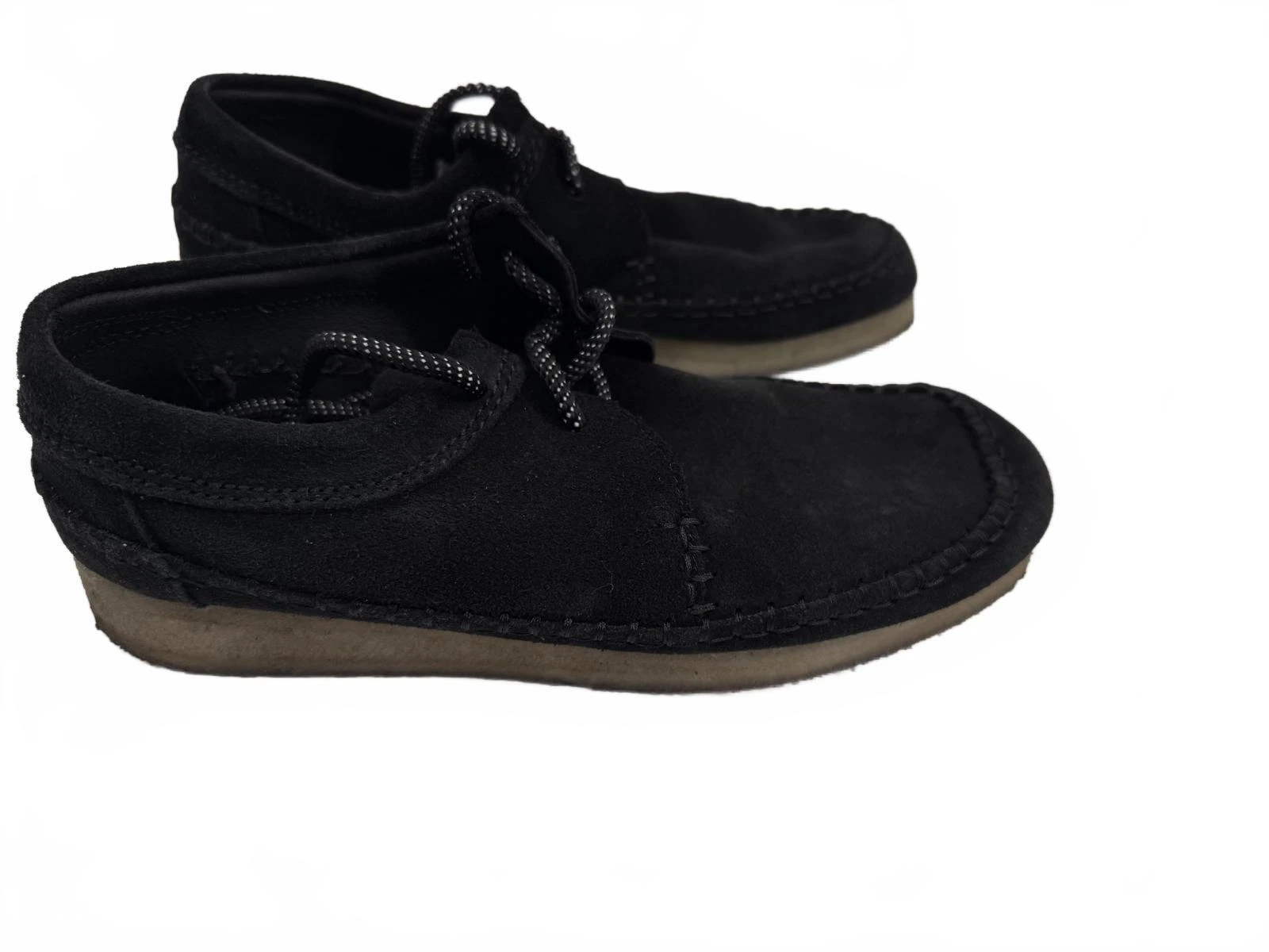 Sneakers Clarks uomo taglia 8 Originals Weaver nere scamosciate oxford made in Portugal