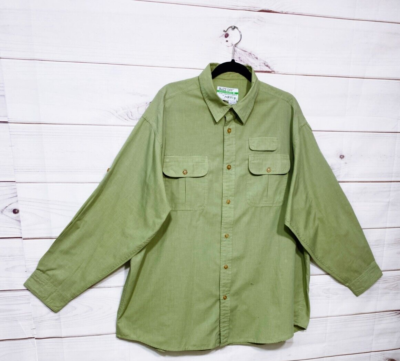 Chemise Orvis Buzz Off Insect Shield Homme - Vert - Taille XL - Manches Longues