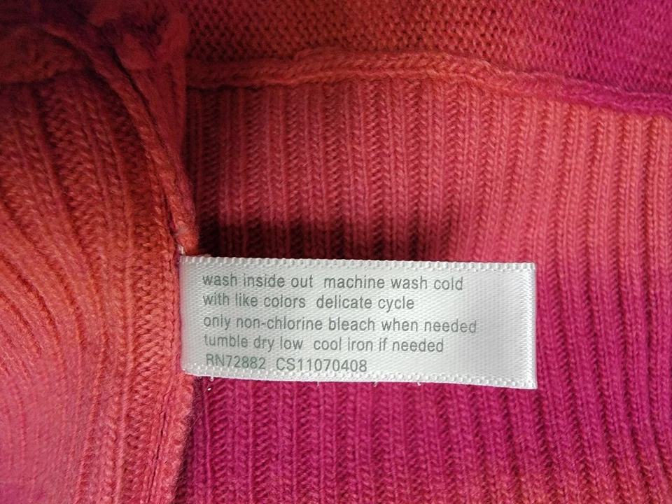 Moda Bug Mujer Suéter Camisa Top Blusa Talla 1X Púrpura Naranja Rayas NUEVO Foto 4 de 4