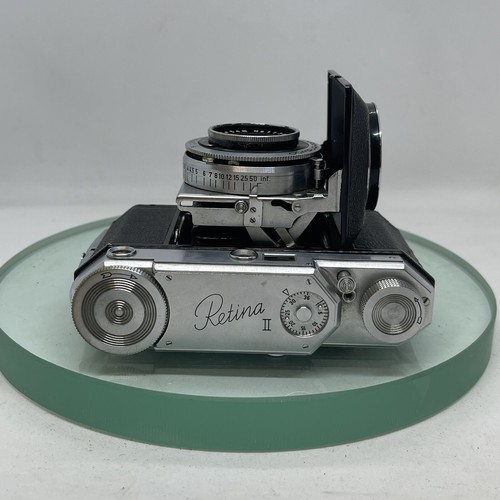 Kodak Retina II Typ 142 klappbare 35 mm Entfernungsmesserkamera mit Objektiv 50 mm f3,5 Ektar - Bild 7 von 8