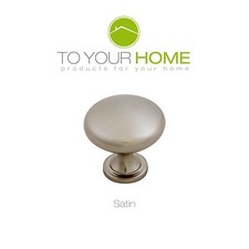 Brushed Satin Chrome Drawer Wardrobe Kitchen Cupboard Cabinet Door Knobs Handles