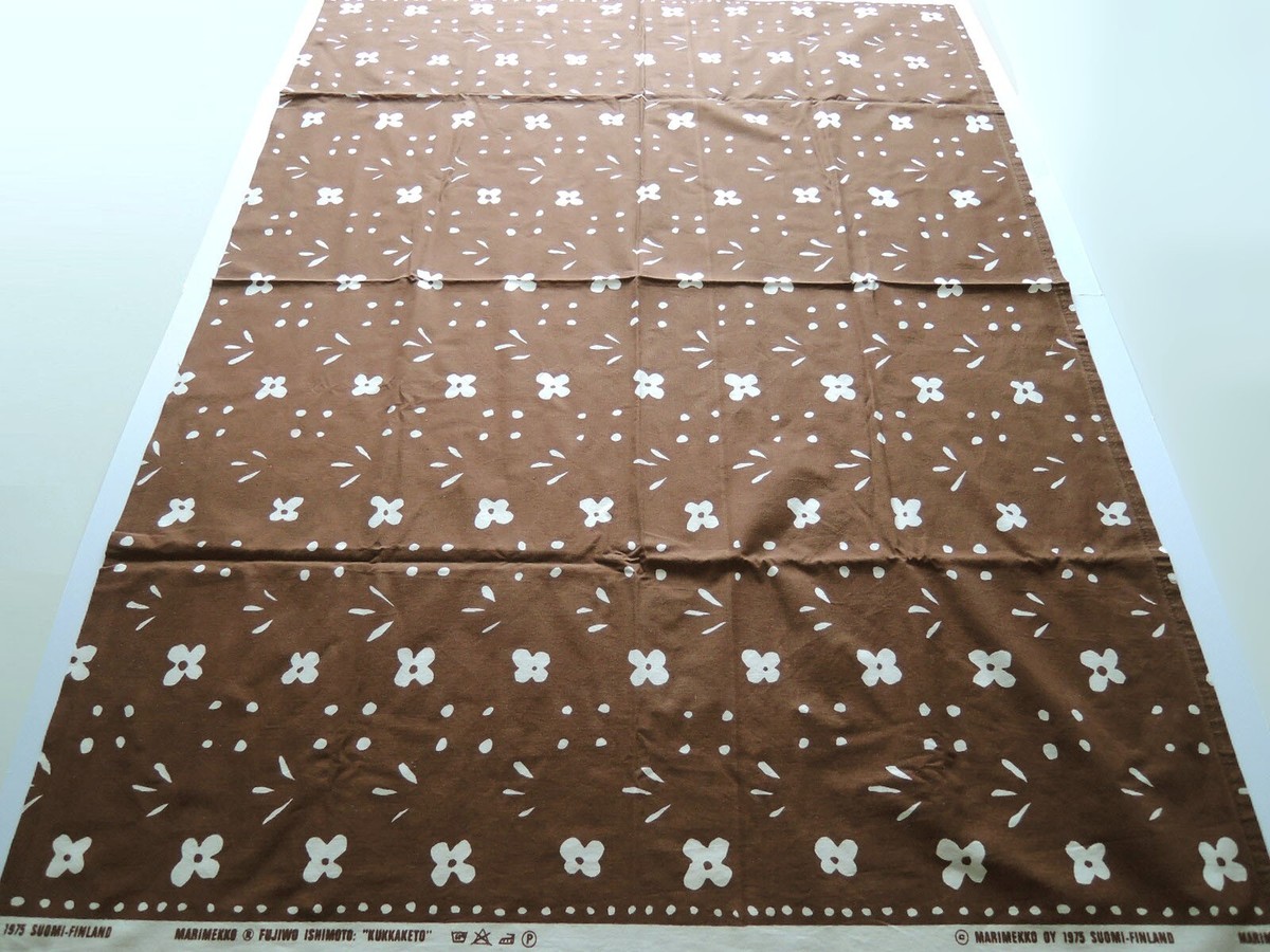 Vintage】Marimekko KUKKAKETO FUJIWO ISHIMOTO cotton old