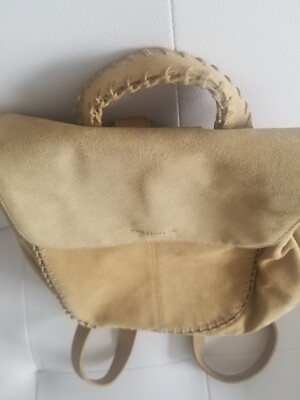 Vintage Polo Sport by Ralph Lauren Brown Suede Small Backpack RARE Vintage POLO Ralph Lauren Tan Suede Backpack | eBay main image 4