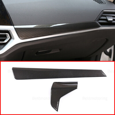Fit For BMW 3 Series G20 2019-21 Carbon Fiber ABS Central Console Dashboard Trim