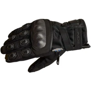 Lindstrands Siljan Motorcycle Gloves Mens Ce Armoured Black