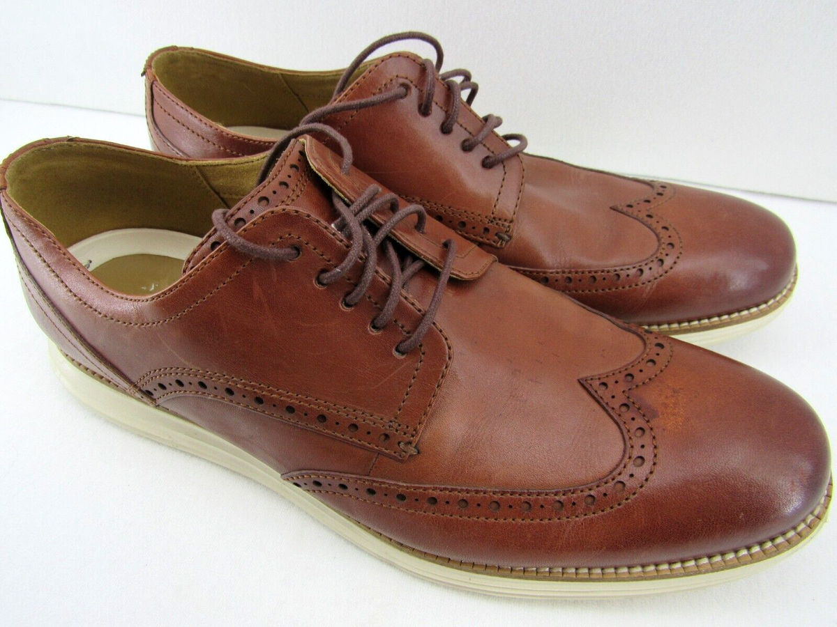 Cole Haan OriginalGrand Wingtip Oxford Woodbury Brown Leather Shoes Size 11.5 Men main image 4