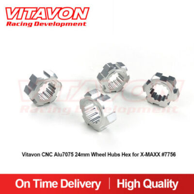 VITAVON CNC Alu 7075 24mm Wheel Hubs Hex For XRT X-MAXX #7756 3colors