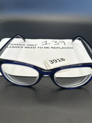 Warby Parker Women\'s Navy Blue Cat-Eye Eyeglass Frames (no prescription) Sadie Eyeglasses in Riverbed Tortoise — Medium | Warby Parker main image 3