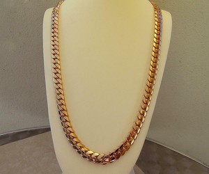 11mm 7gr cuban curb 14k chain solid heavy necklace rose link gold