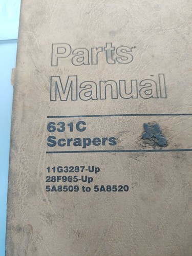 Caterpillar 631C Scrapers Parts Manual - Picture 2 of 4