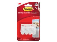 Command Micro Haken Zum AufhäNgen Weiß (Set 3) COM17066