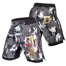 DEFY MMA Fight X-Treme Shorts Fight UFC Boxing Muay Thai Kick Boxing White Camo