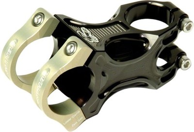 Renthal Apex Stem - 60mm, 31.8 Clamp, +/-6, 1 1/8'', Aluminum, Black/Gold
