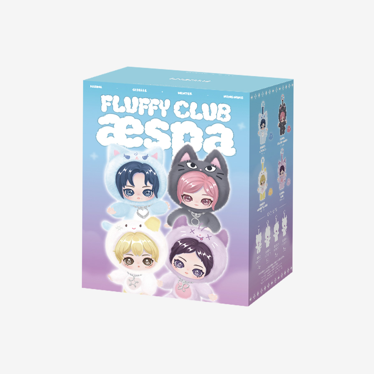 POP MART aespa Fluffy Club Series Vinyl Plush Doll Pendant - US