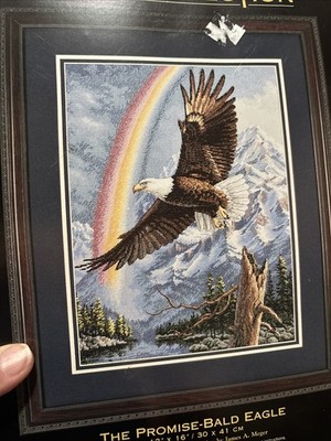 THE PROMISE - BALD EAGLE cross stitch kit THE GOLD COLLECTION Dimensions NIP USA