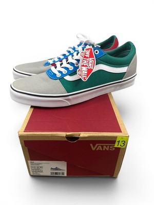Vans Off The Wall Ward Drizzle White Colorblock Low Top Sneakers Size 13 NIB