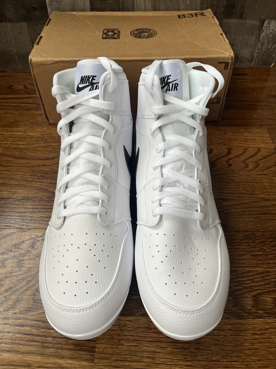 Nike Air Jordan 1 Retro MCS White Black Baseball Cleats AV5354-100