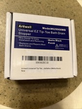 Artiwell Universal EZ Tip-Toe Bath Drain Stopper, Model 629908CP Matte Black