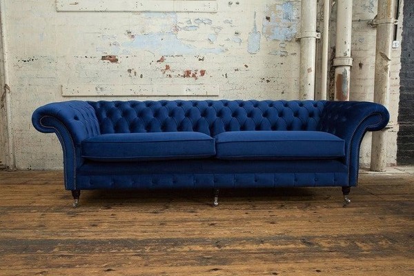 Xxl Big Sofa 4 Sitzer Couch Chesterfield Polster Sitz Garnitur Leder Textil Neu-image